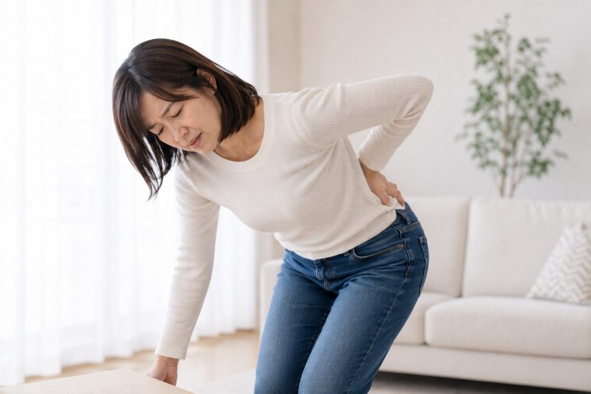 ぎっくり腰になりやすいタイプのイメージ（仮画像）